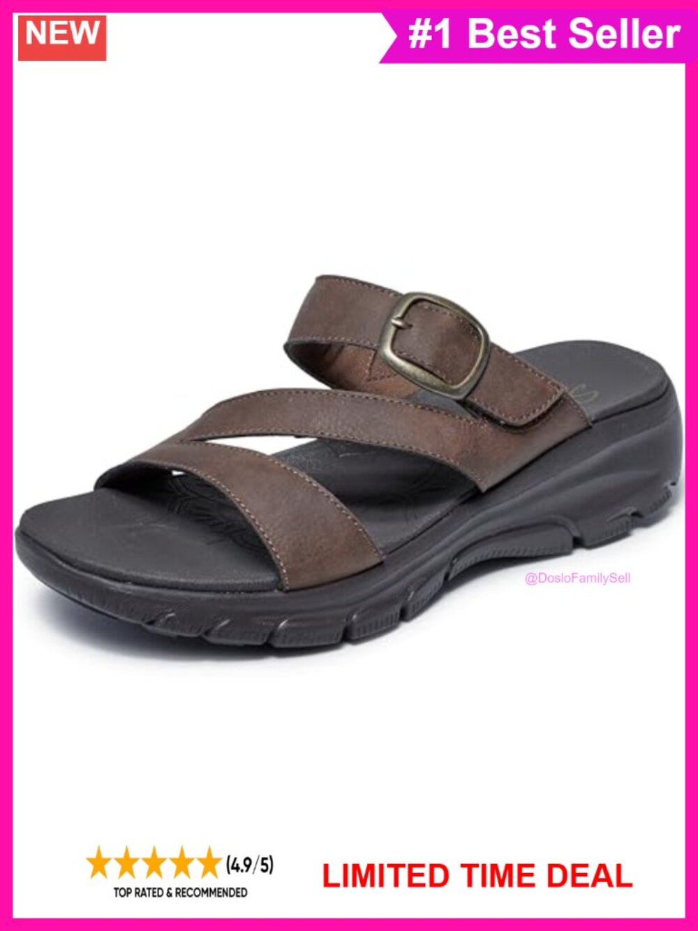 Skechers Easy Going Slide Sandals Yoga Foam Vegan